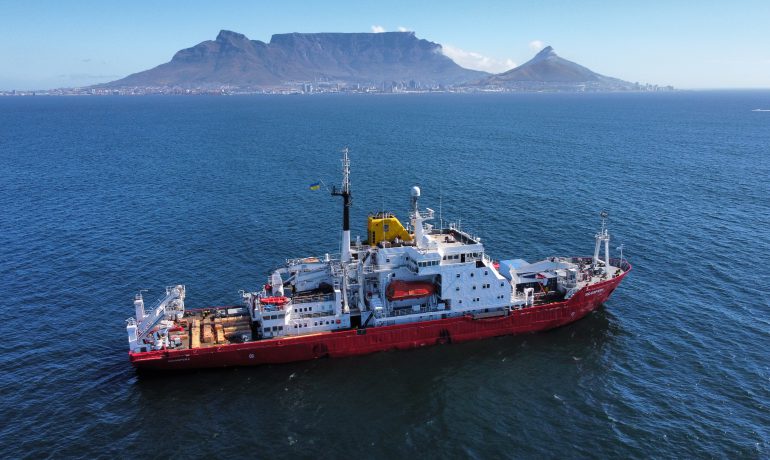 RV Noosfera arrived at the port of Cape Town – her third Antarctic season has ended