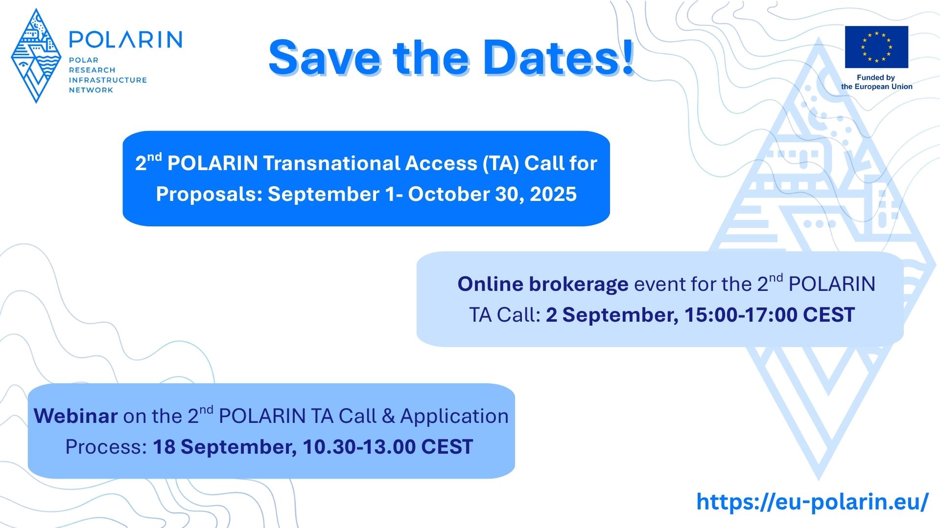 POLARIN Brokerage Event and Webinar on the Upcoming 2nd Transnational Access Call
