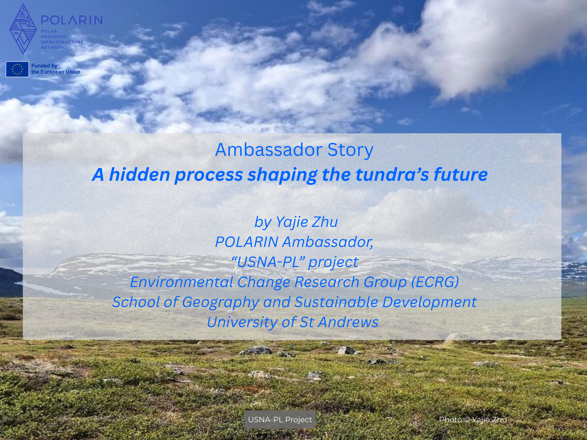 A hidden process shaping the tundra’s future​​​- New POLARIN Ambassador Blog Post!