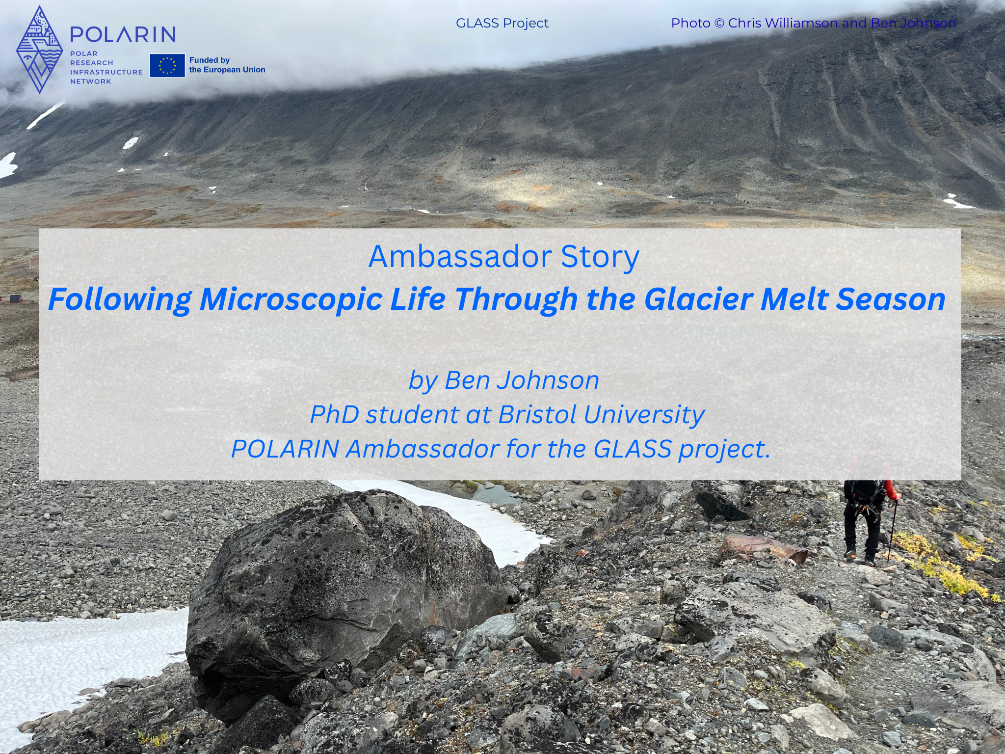 Following Microscopic Life Through the Glacier Melt Season –  New POLARIN Ambassador Blog Post!