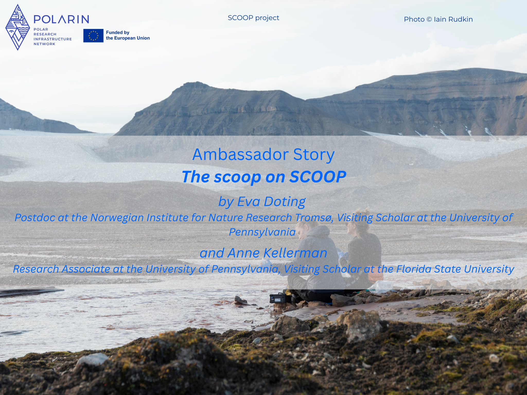 The scoop on SCOOP –  New POLARIN Ambassador Blog Post!
