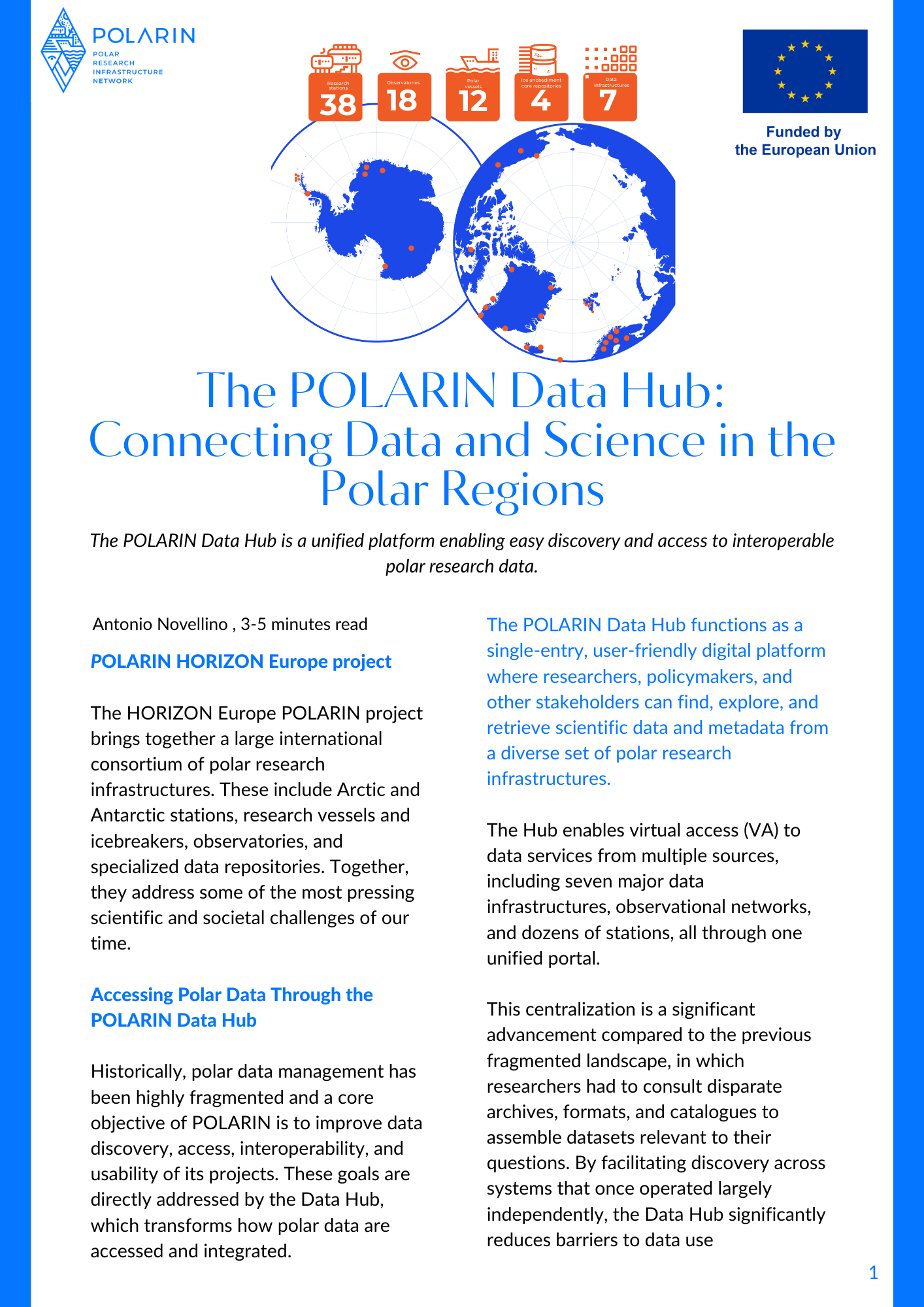 Introducing the POLARIN Data Hub