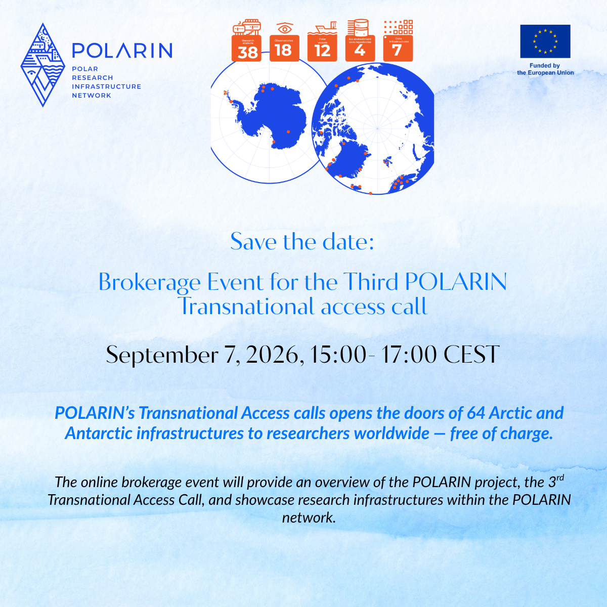 Save the date: POLARIN Brokerage Event for the 3rd Transnational Access Call​