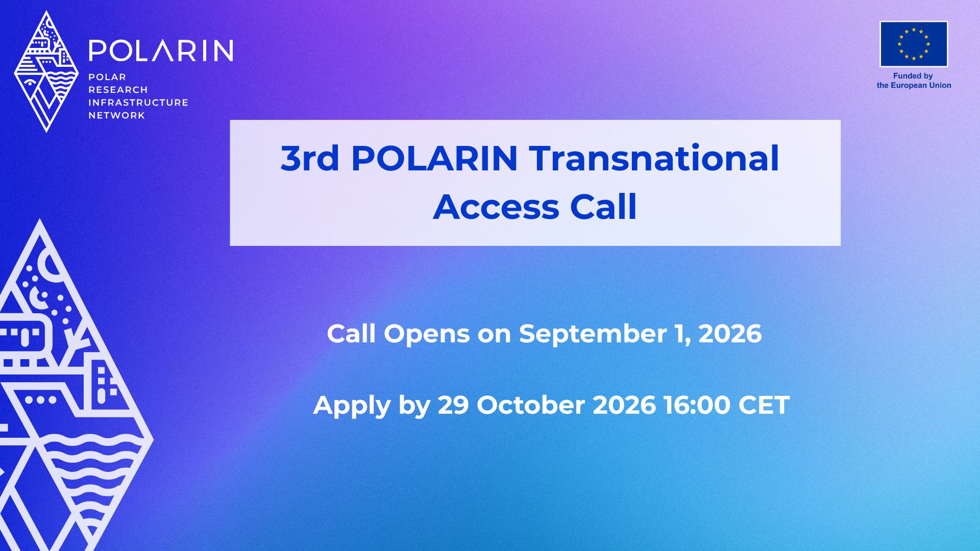 Save the Date: POLARIN’s 3rd Transnational Access Call Opens September 1st